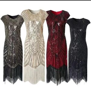 Elegant Sequin Fringe Dress